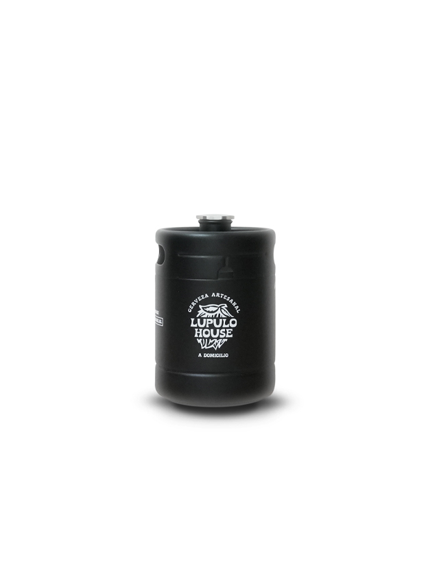 Growler Lúpulo House Mini Keg 2 Litros Negro